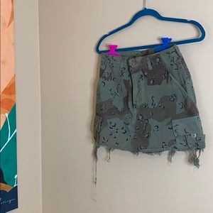 Edge Camo Khaki Skirt **EXCLUSIVE!**